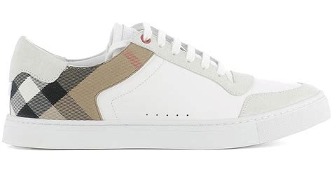 burberry x off white shoes|Burberry leather sneakers.